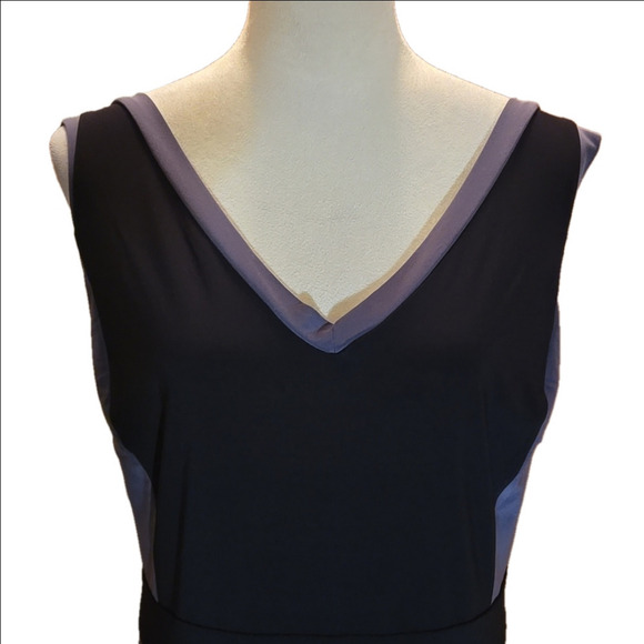 Love Squared Black & Gray Colorblock Sleeveless Tieback Maxi Dress Women size 2X - Picture 2 of 10